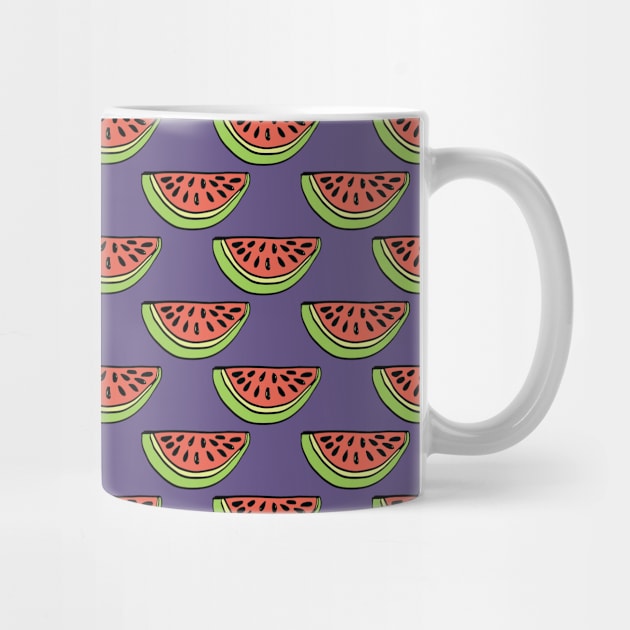 Purple Watermelon Splash! by SWON Design